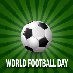 World Football Day with Soccer ball