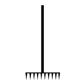 rake vector icon