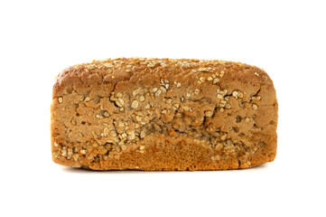 Homemade Traditional Bread Isolated on White Background