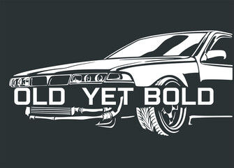 Vector Old Cars Jdm Illustration © Dameningen