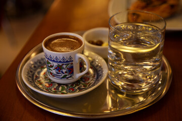 Turkish service. Coffee