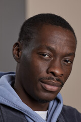 Close-up of African man looking at camera