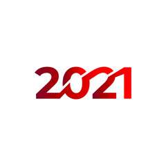 2021 new year vector logo, icon illustration design template.