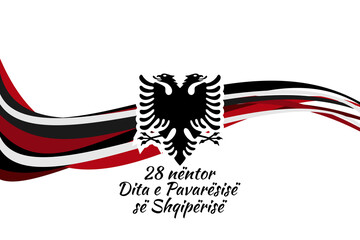 november, 28, abstract, albania, background, banner, blue, card, clouds, coat, colors, country, culture, day, decoration, design, flag, freedom, greeting, happy, holiday, illustration, independence, n