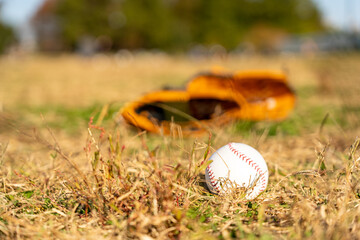 野球グローブとボール