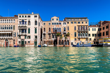 Fototapeta na wymiar Architecture of Venetian Canal in Venice, Italy