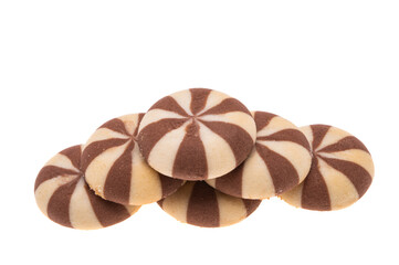 striped cookies isolated