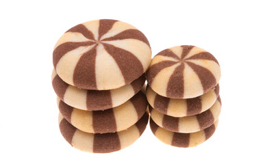 striped cookies isolated