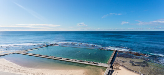 Merewether Ocean Baths in Newcastle is one of the largest ocean pool in Australia and a...
