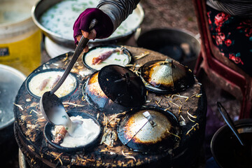 Banh Can on market Nha Trang