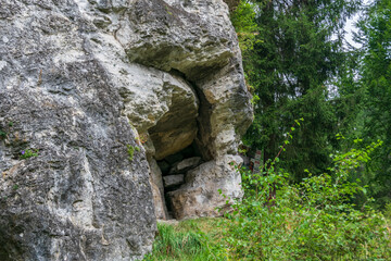 Rocks that surround the bears' cave, Fairies Garden, Borsec, Romania
