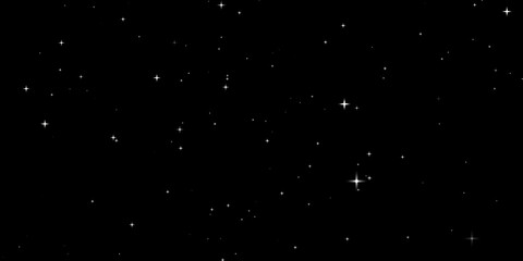 Glowing Stars Stock Image In Black Background