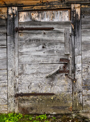 Old Closed Wooden Door