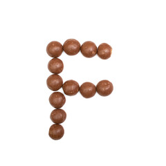 The 'F' written in chocolate Pepernoten