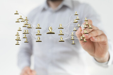 team hierarchy connection group digital