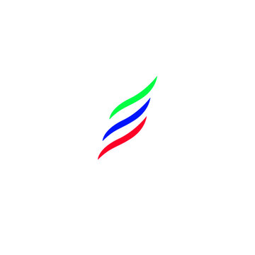recommend clip art: Abstract line art colorful symbol, on white