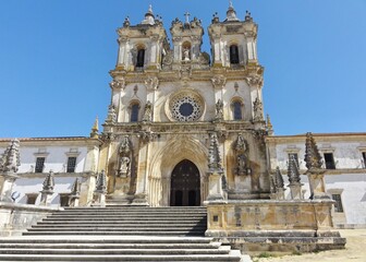 Obraz premium Facade of the historic monastery in Alcobaca, Centro - Portugal