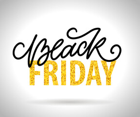 Black Friday Calligraphic Designs Retro Style Elements Vintage Ornaments Sale, Clearance Vector lettering