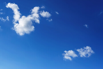 Naklejka na ściany i meble The sky is blue with beautiful clouds.