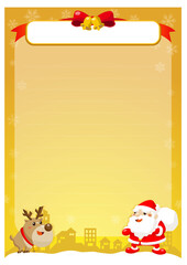 Obraz premium クリスマス用ポストカード背景