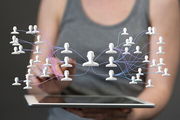 team hierarchy connection group digital