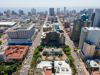 Durban, South Africa, City, Africa, City Centre, cars, buildings, city, Roads, People, Buildings, architecture, business, landscape, bus, panoramic, KwaZulu Natal, Tourism, Trees, Freedom, Peace, Sky 