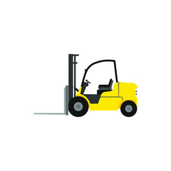 forklift drawing on white background