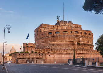 Mausoleum of Hadrian or Castel Sant Angelo in Rome Italy
