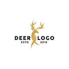 Deer Horn Logo Template