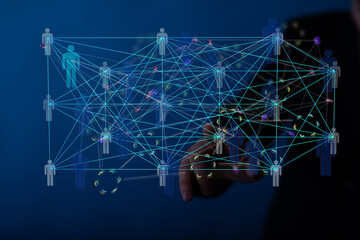 conference team work connection digital concept