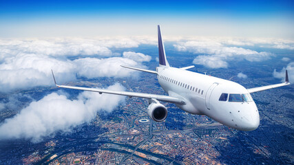 modern airliner while take off