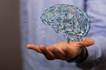 brain intelligence ai digtal 3d artificial intelligence