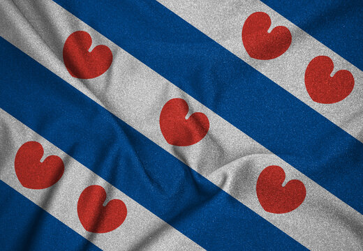abstract background texture. flag of friesland. illustration