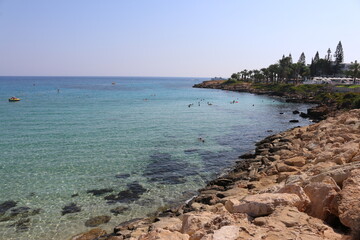 sea near the cliff Cyprus Protaras
