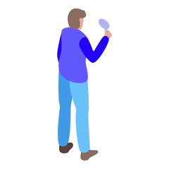 Auction participant icon. Isometric of auction participant vector icon for web design isolated on white background