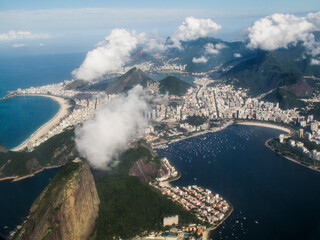 Fototapeta premium aerial view of the city