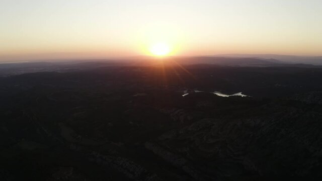 Stunning sunset in Mont Ventoux, beautiful summit in south of France