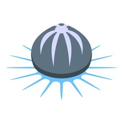 Marine jellyfish icon. Isometric of marine jellyfish vector icon for web design isolated on white background