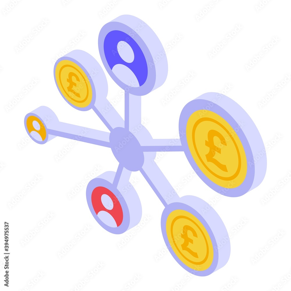 Poster scheme mobile payment icon. isometric of scheme mobile payment vector icon for web design isolated o