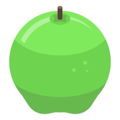 Apple pie green apple icon. Isometric of apple pie green apple vector icon for web design isolated on white background