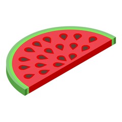 Healthy watermelon food icon. Isometric of healthy watermelon food vector icon for web design isolated on white background