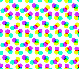 Multicolored rounds pattern with transparent effect. Seamless vector 10 eps background for cover, design, textile,  banner, web and fabric