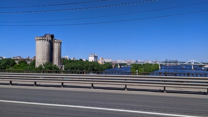 Город Самара, старый мост через реку Самара, Фрунзенский мост