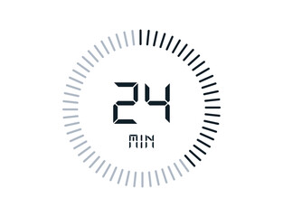 24 minutes timers Clocks, Timer 24 min icon