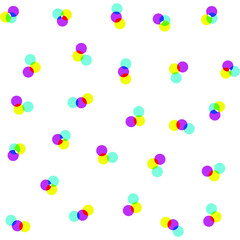 Multicolored rounds pattern with transparent effect. Seamless vector 10 eps background for cover, design, textile,  banner, web and fabric