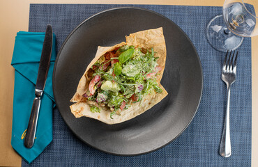 salad with vegetables