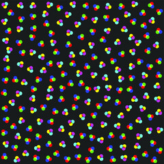 Multicolored rounds pattern with transparent effect. Seamless vector 10 eps background for cover, design, textile,  banner, web and fabric