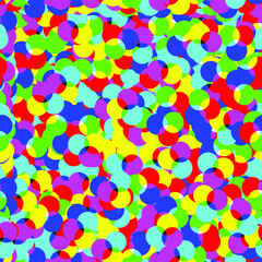 Multicolored rounds pattern with transparent effect. Seamless vector 10 eps background for cover, design, textile,  banner, web and fabric