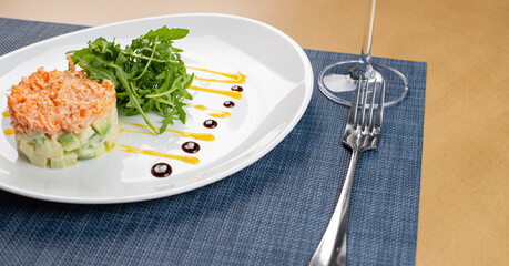 salad with vegetables