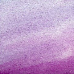 Abstract violet gradient watercolor background, hand made canvas